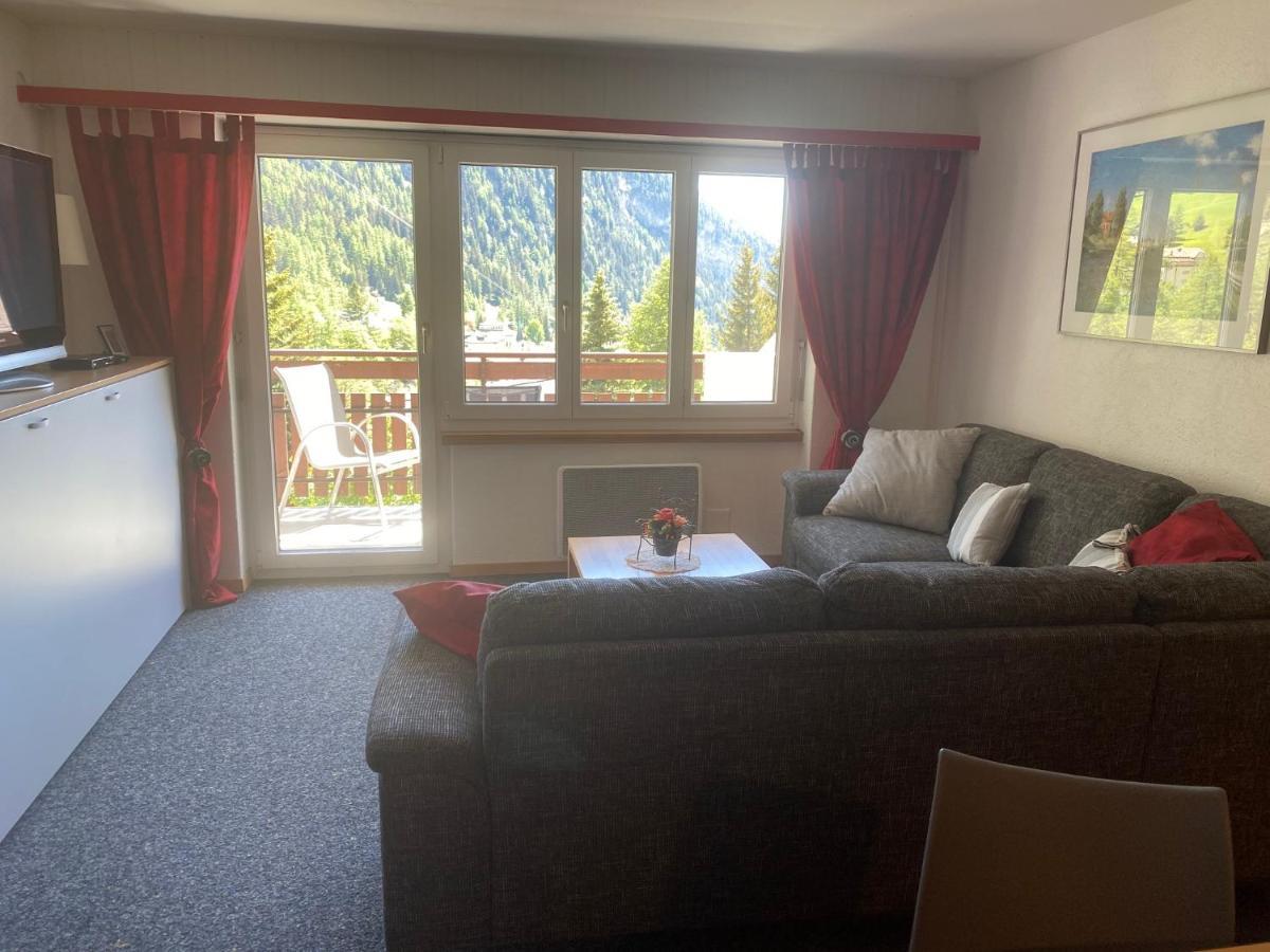 2,5 pces Accueillant comme à la maison Leukerbad Exterior foto